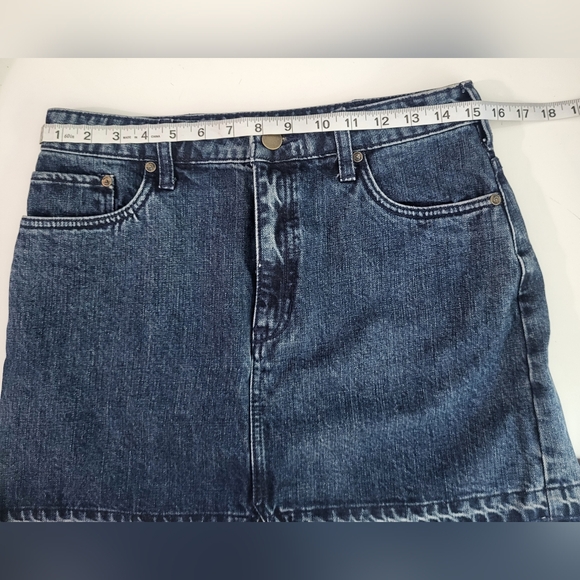 Free People Blue Mini Skirt Casual. - Picture 5 of 12